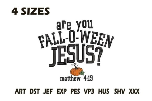 Are You Fall-O-Ween Jesus Embroidery Review