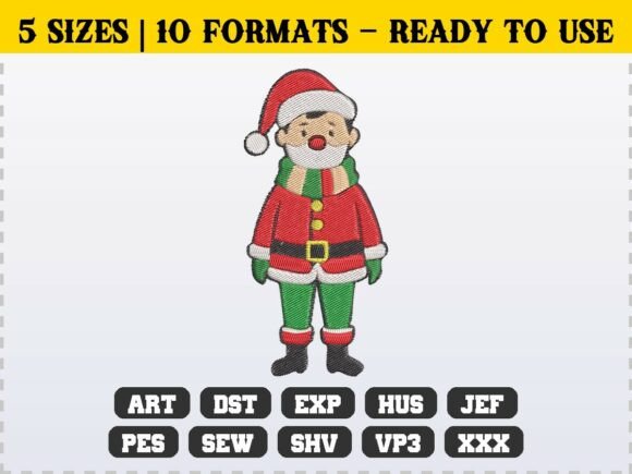 Festive Vintage Santa Embroidery Review