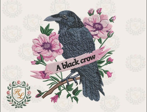 Floral Raven Embroidery Files Review