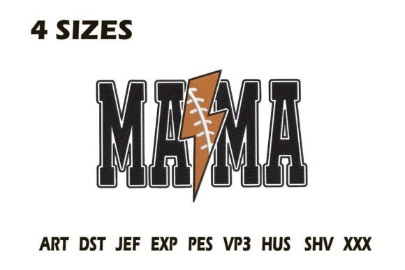 Football Mama Lightning Embroidery Review