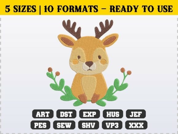 Nursery Woodland Baby Deer Embroidery Review