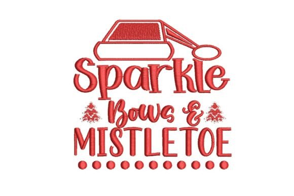 Sparkle Bows Mistletoe Embroidery Design Review