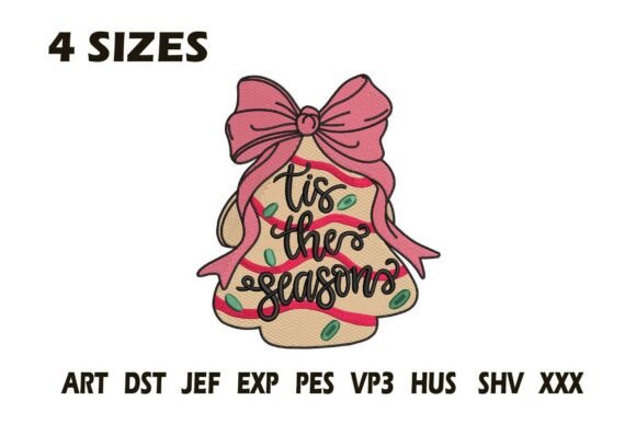 Tis the Season Bow Tree Embroidery Review