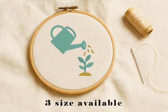Watering Plant Embroidery Design Review