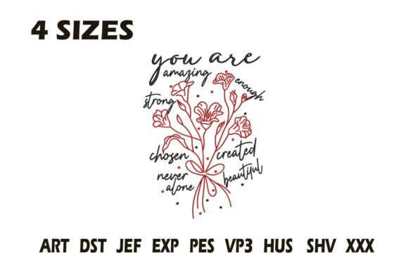 You Are Amazing Embroidery Design