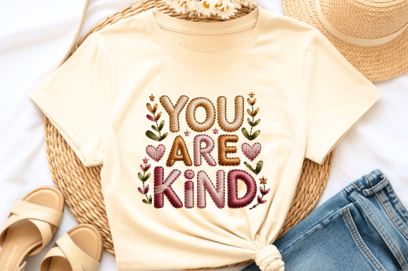 You Are Kind Embroidery PNG